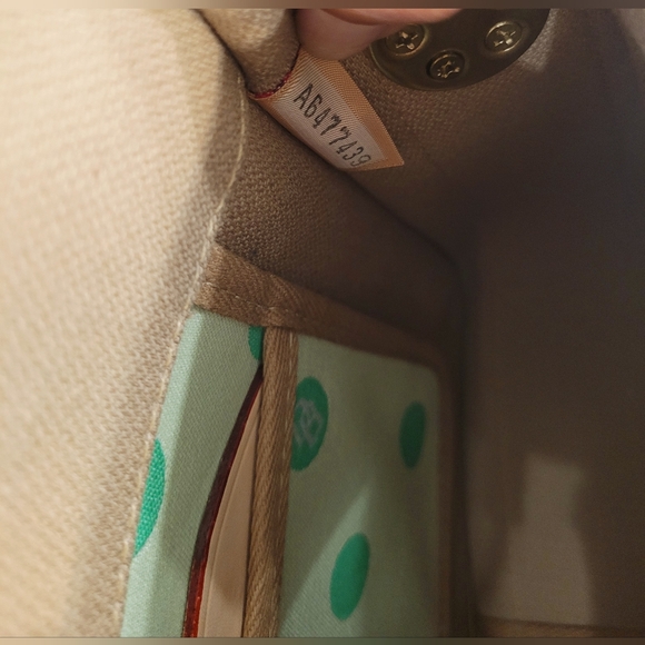 Dooney & Bourke Vintage East/West Flap  Green Mini Bubbles USA - Picture 10 of 14